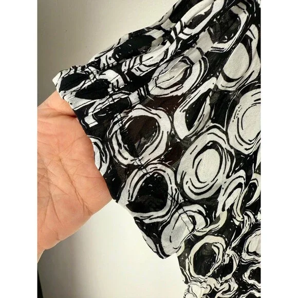 Allison Taylor Button Up Blouse Top Short Sleeve Women's Size‎ PXL petite - Picture 12 of 13